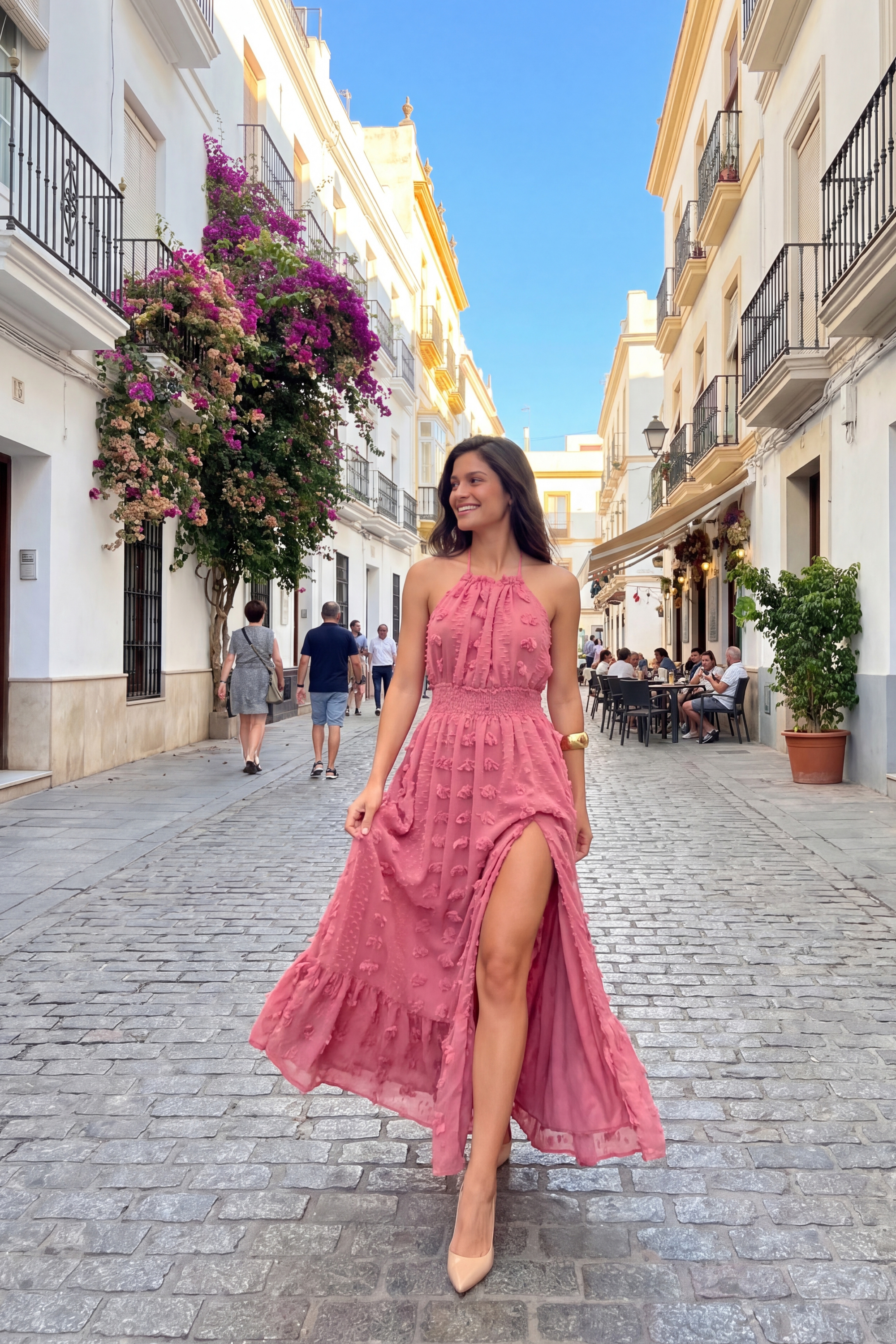 Vestido Camille Rosé