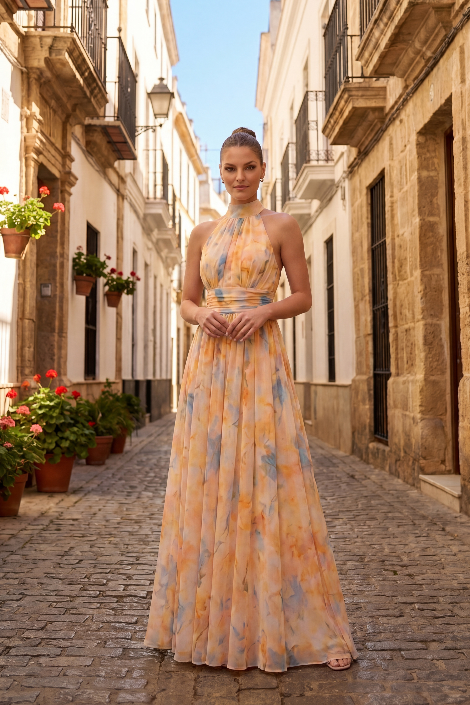 Vestido Aurore Pêche