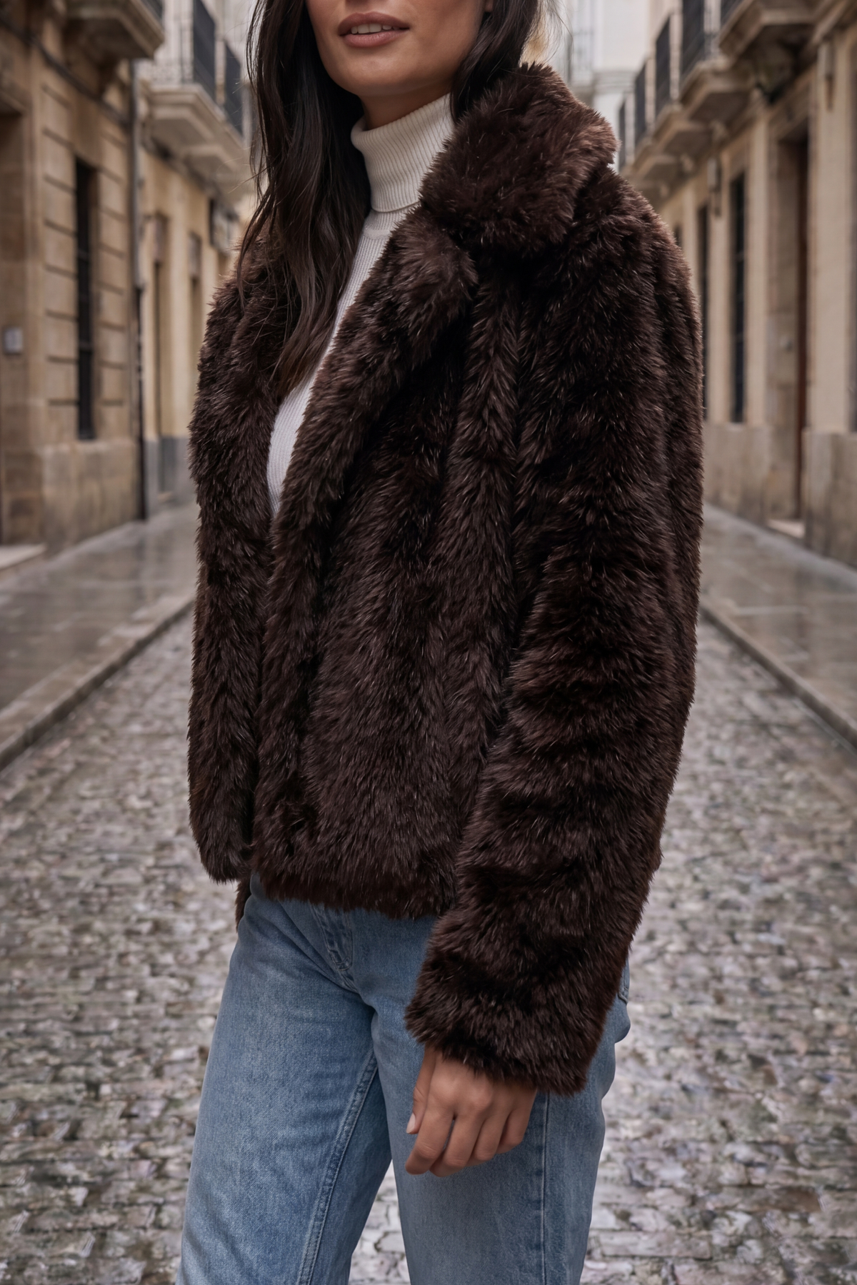 Chaqueta Fourrure Ivoire