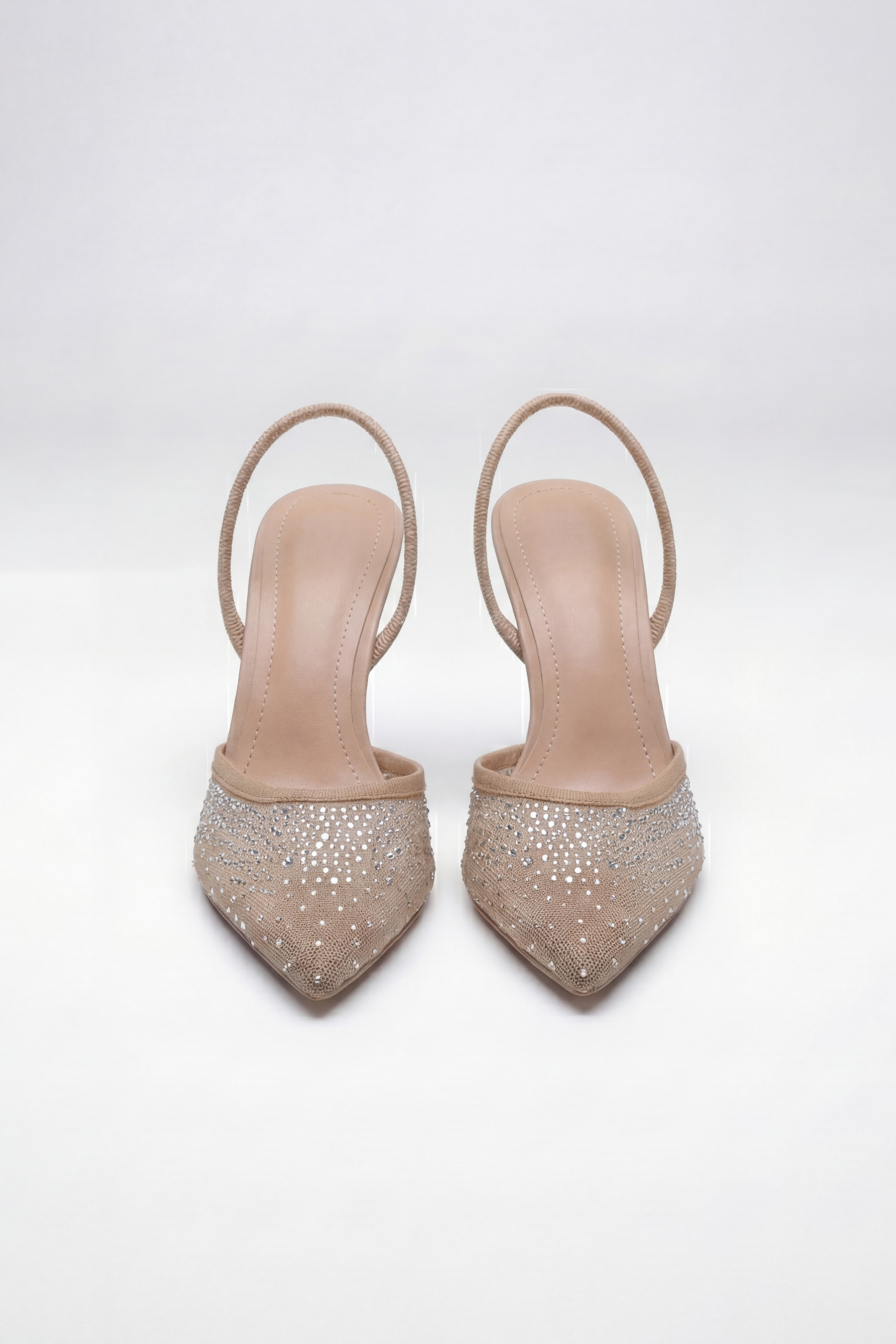 Tacón Nude Crystal