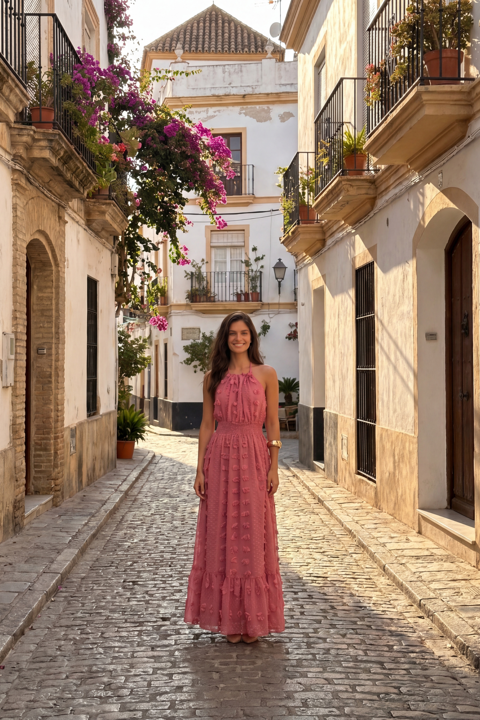Vestido Camille Rosé
