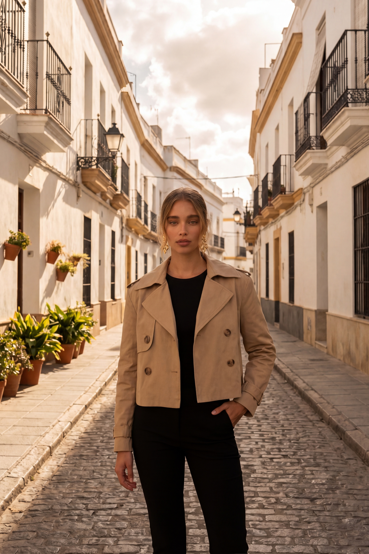 Chaqueta Trench Classique